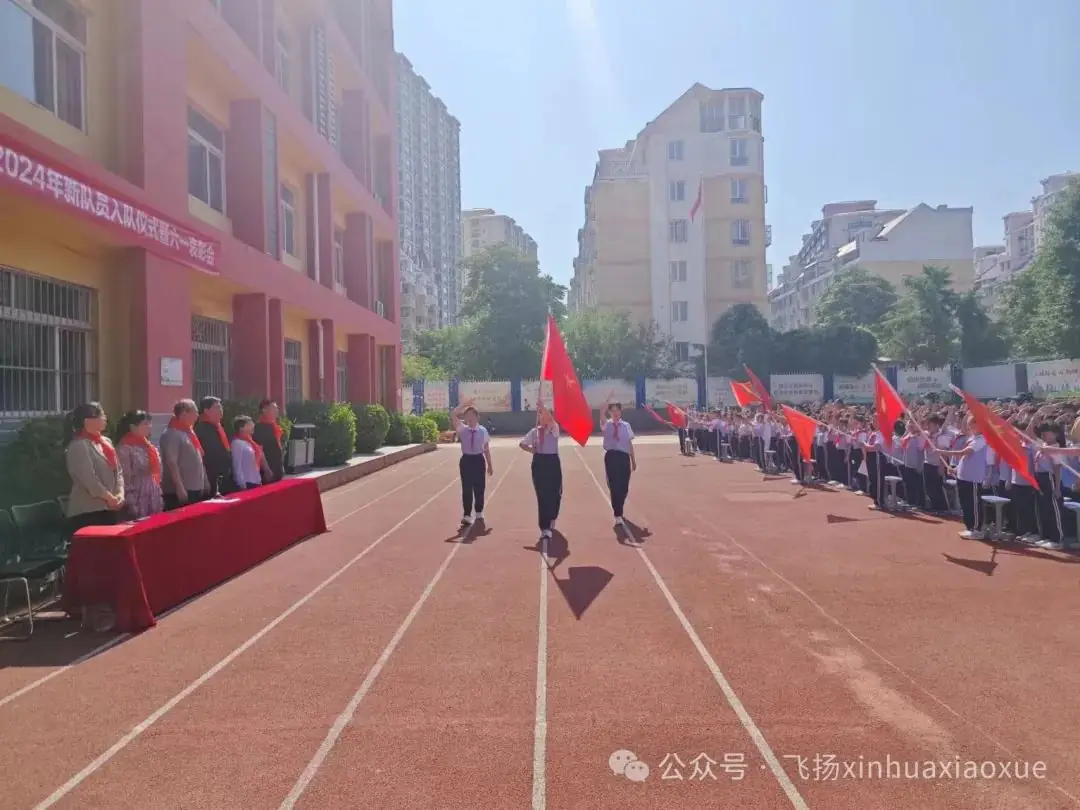 红领巾爱祖国——新华小学2024年新队员入队仪式暨六一表彰会 第25张