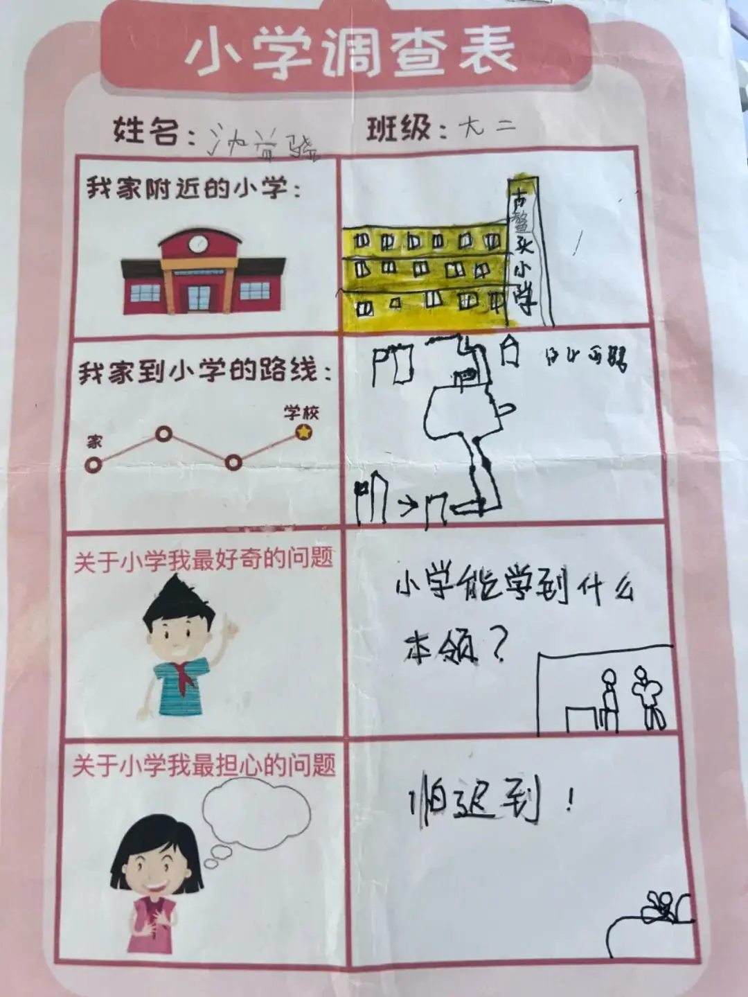 【澄.课程】澄娒娒“趣”小学——大班段《走向小学》主题探究故事 第11张 【澄.课程】澄娒娒“趣”小学——大班段《走向小学》主题探究故事 第11张