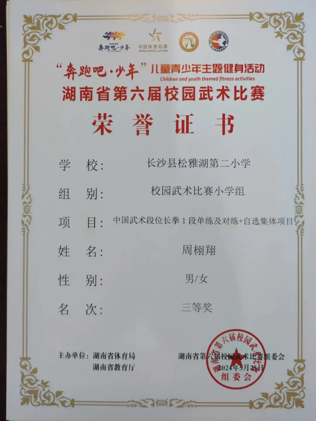 【喜报】热烈祝贺长沙县松雅湖第二小学在湖南省第六届校园武术比赛中喜获佳绩 第8张 【喜报】热烈祝贺长沙县松雅湖第二小学在湖南省第六届校园武术比赛中喜获佳绩 第8张