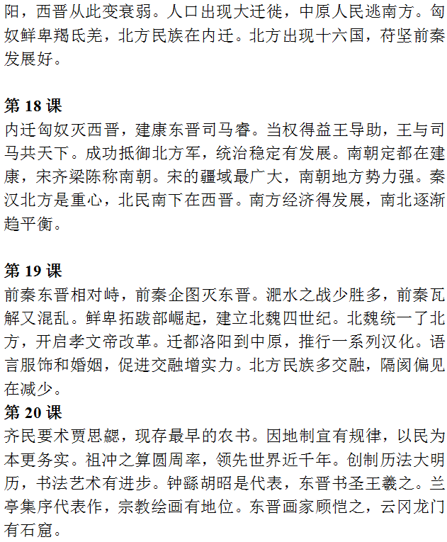 【中考历史】2024中考历史《必背知识点+答题模板+思维导图》 第6张 【中考历史】2024中考历史《必背知识点+答题模板+思维导图》 第6张