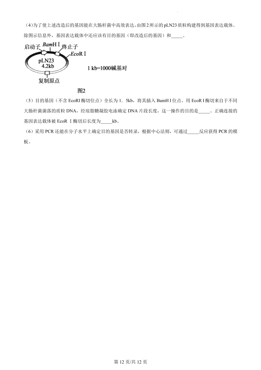【高考真题】2023年辽宁省高考试题+答案(化学 生物 地理 政治) 第25张 【高考真题】2023年辽宁省高考试题+答案(化学 生物 地理 政治) 第25张