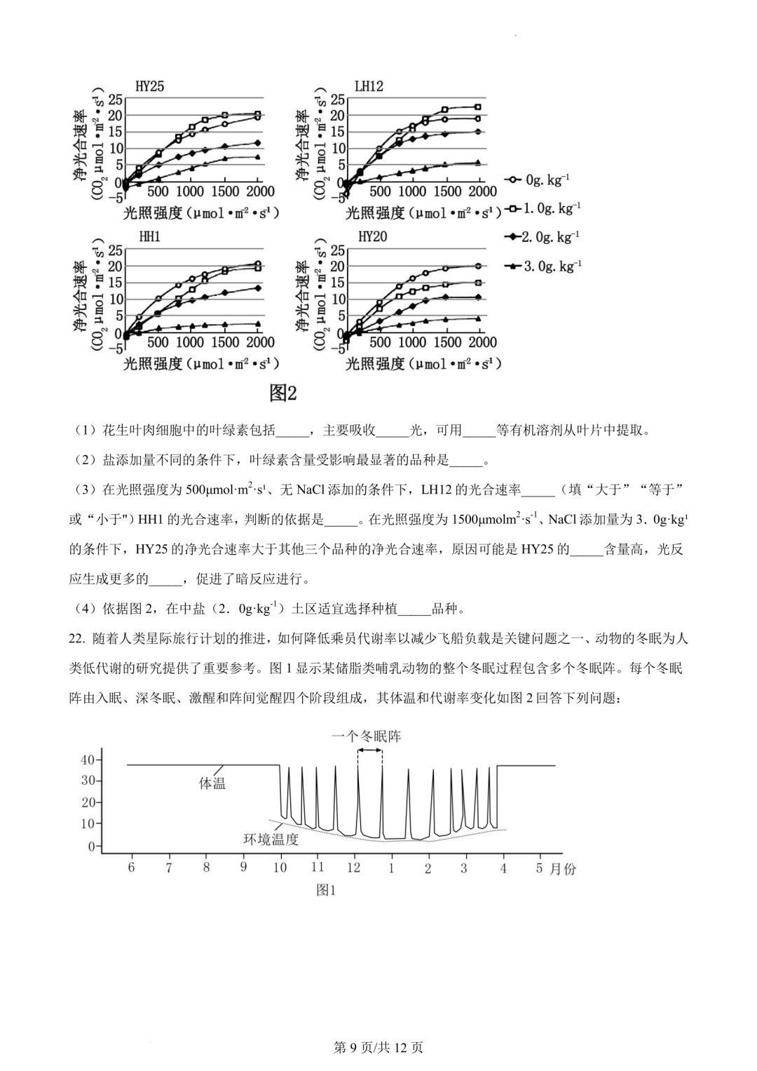 【高考真题】2023年辽宁省高考试题+答案(化学 生物 地理 政治) 第22张 【高考真题】2023年辽宁省高考试题+答案(化学 生物 地理 政治) 第22张