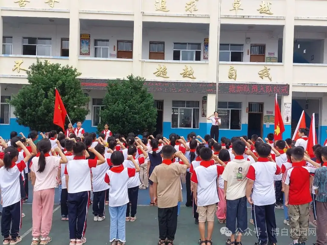 博白县那林镇中心小学举行2024年“红领巾爱祖国”第一批新少先队员入队仪式 第7张 博白县那林镇中心小学举行2024年“红领巾爱祖国”第一批新少先队员入队仪式 第7张