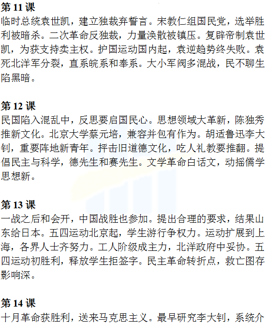 【中考历史】2024中考历史《必背知识点+答题模板+思维导图》 第17张 【中考历史】2024中考历史《必背知识点+答题模板+思维导图》 第17张