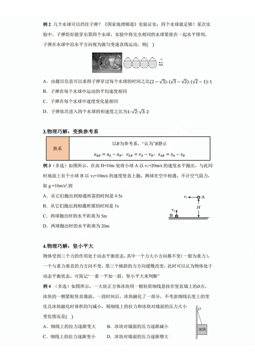【高考物理】高考中高频的108个模型总结及配套提能例题(建议收藏) 第6张 【高考物理】高考中高频的108个模型总结及配套提能例题(建议收藏) 第6张