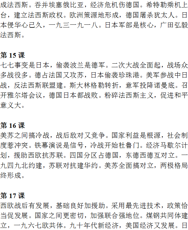 【中考历史】2024中考历史《必背知识点+答题模板+思维导图》 第39张 【中考历史】2024中考历史《必背知识点+答题模板+思维导图》 第39张