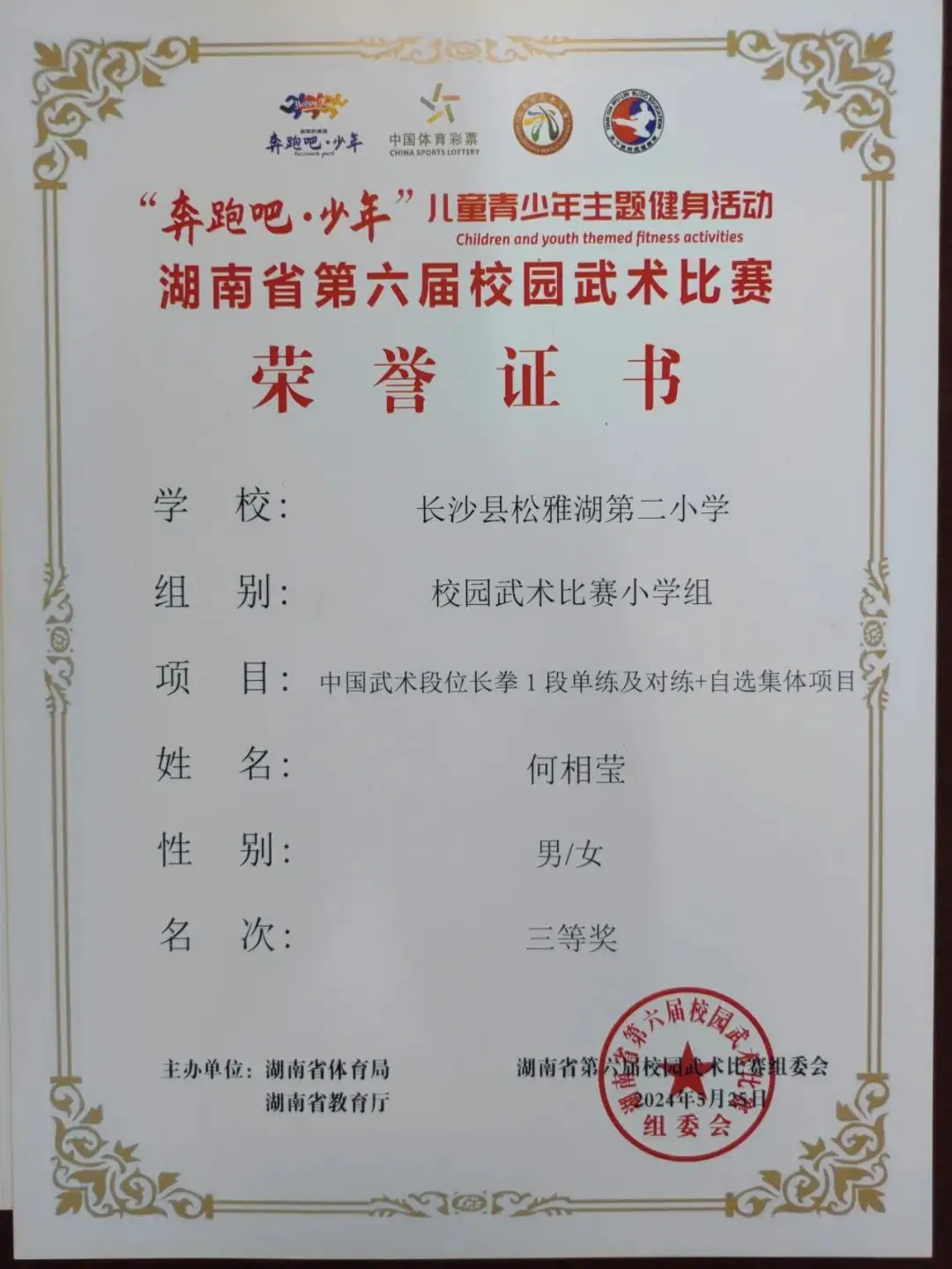 【喜报】热烈祝贺长沙县松雅湖第二小学在湖南省第六届校园武术比赛中喜获佳绩 第23张 【喜报】热烈祝贺长沙县松雅湖第二小学在湖南省第六届校园武术比赛中喜获佳绩 第23张