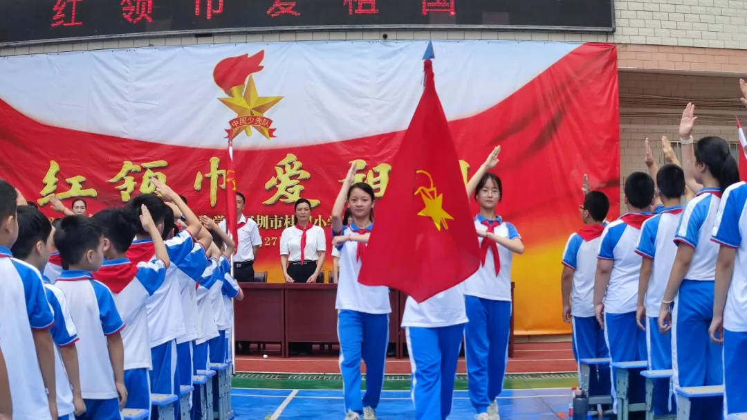 红领巾爱祖国——陆丰市东海街道中心小学、深圳市罗湖区桂园小学联合举行2024年新队员入队仪式 第87张 红领巾爱祖国——陆丰市东海街道中心小学、深圳市罗湖区桂园小学联合举行2024年新队员入队仪式 第87张
