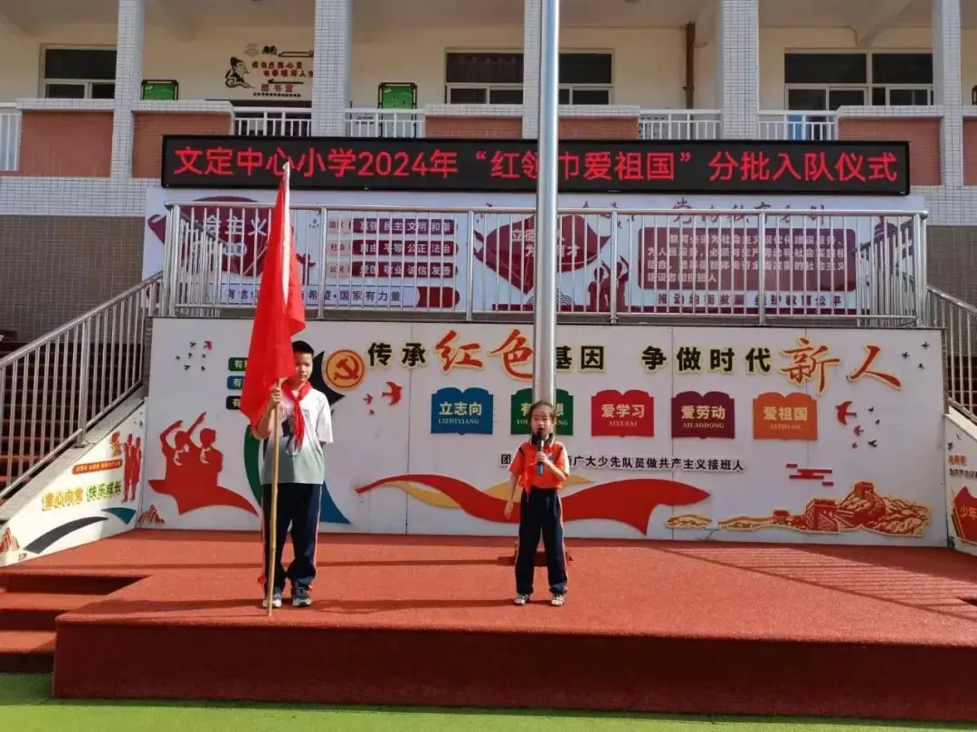 【文小少先队】文定中心小学2024“红领巾爱祖国”分批入队仪式 第22张