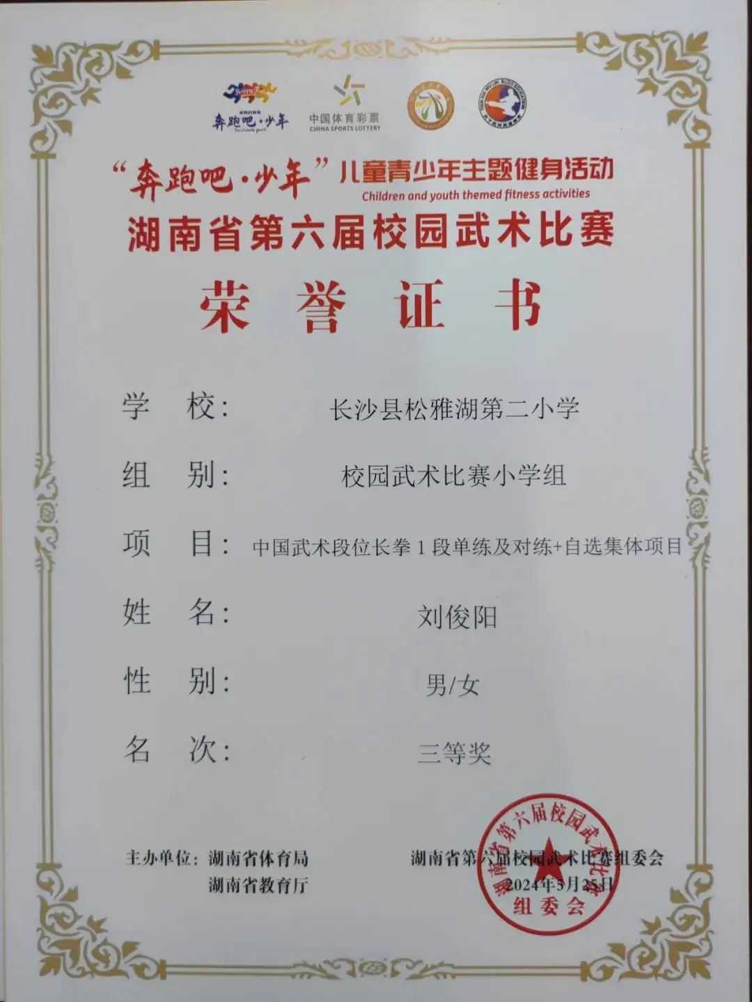 【喜报】热烈祝贺长沙县松雅湖第二小学在湖南省第六届校园武术比赛中喜获佳绩 第19张 【喜报】热烈祝贺长沙县松雅湖第二小学在湖南省第六届校园武术比赛中喜获佳绩 第19张