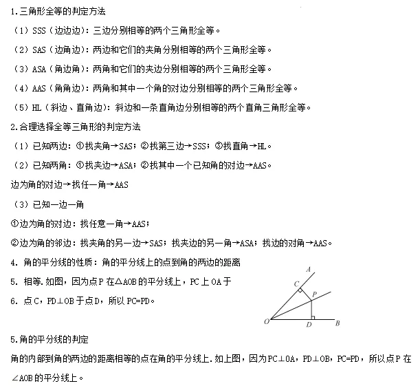 【中考数学】2024年中考数学知识考点梳理(记诵版) 第91张 【中考数学】2024年中考数学知识考点梳理(记诵版) 第91张