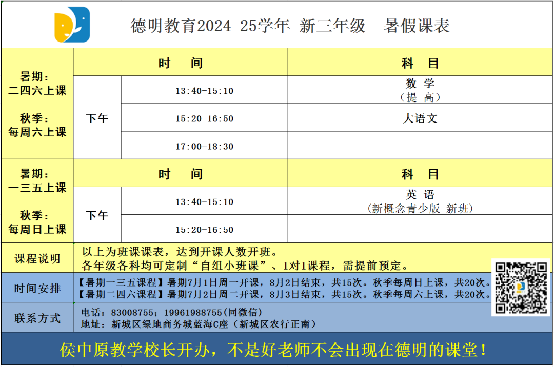 找有经验的好老师,到德明教育 | 暑期小学、初中、高中开课在即! 第1张 找有经验的好老师,到德明教育 | 暑期小学、初中、高中开课在即! 第1张