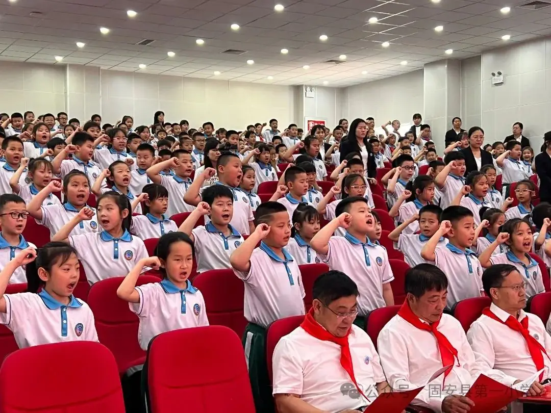 红领巾 爱祖国——固安县第一小学新队员入队仪式-第24张图片-四季读书网