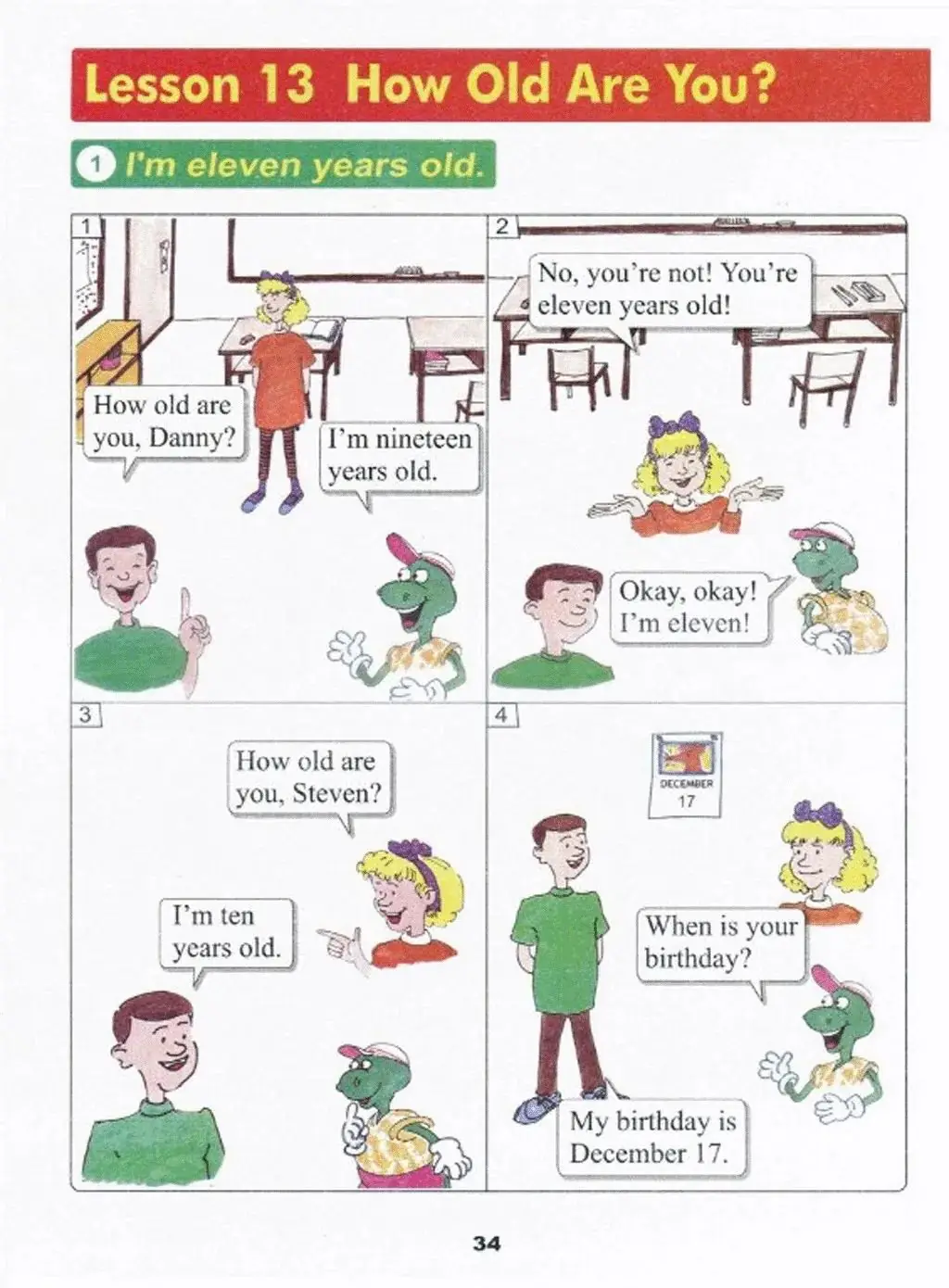 冀教版小学英语四年级下册Lesson13(附本课单词朗读、课文朗读、课文翻译及重点句 第1张 冀教版小学英语四年级下册Lesson13(附本课单词朗读、课文朗读、课文翻译及重点句 第1张