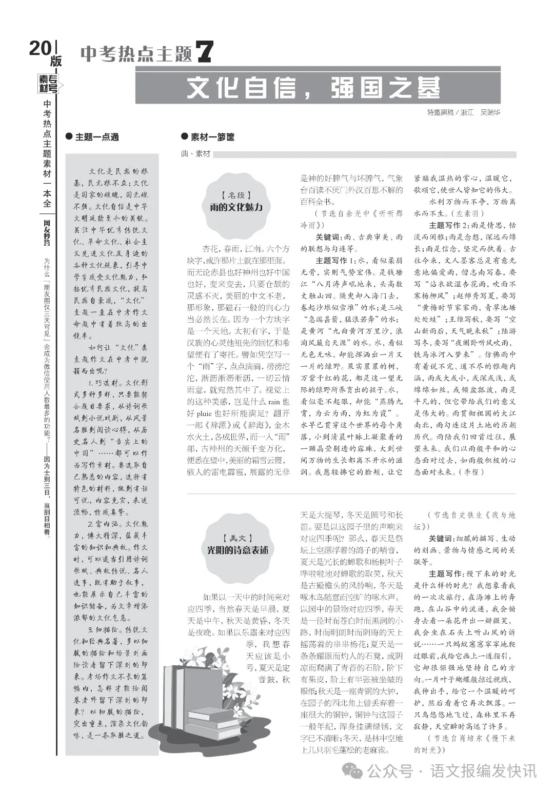 中考10大热点主题素材,抢分拼手速! 第6张 中考10大热点主题素材,抢分拼手速! 第6张