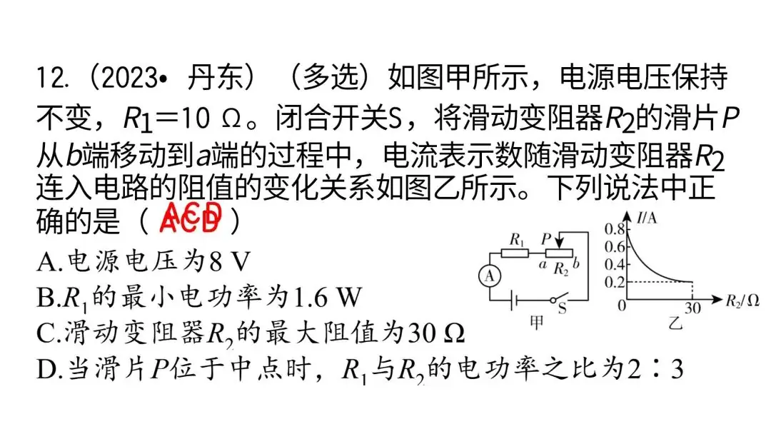 【中考物理】动态电路计算(中考必考题) 第21张 【中考物理】动态电路计算(中考必考题) 第21张