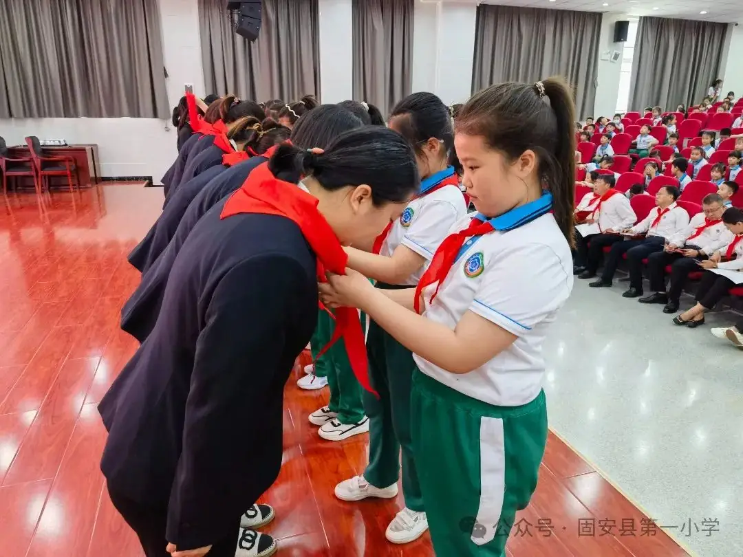 红领巾 爱祖国——固安县第一小学新队员入队仪式-第33张图片-四季读书网