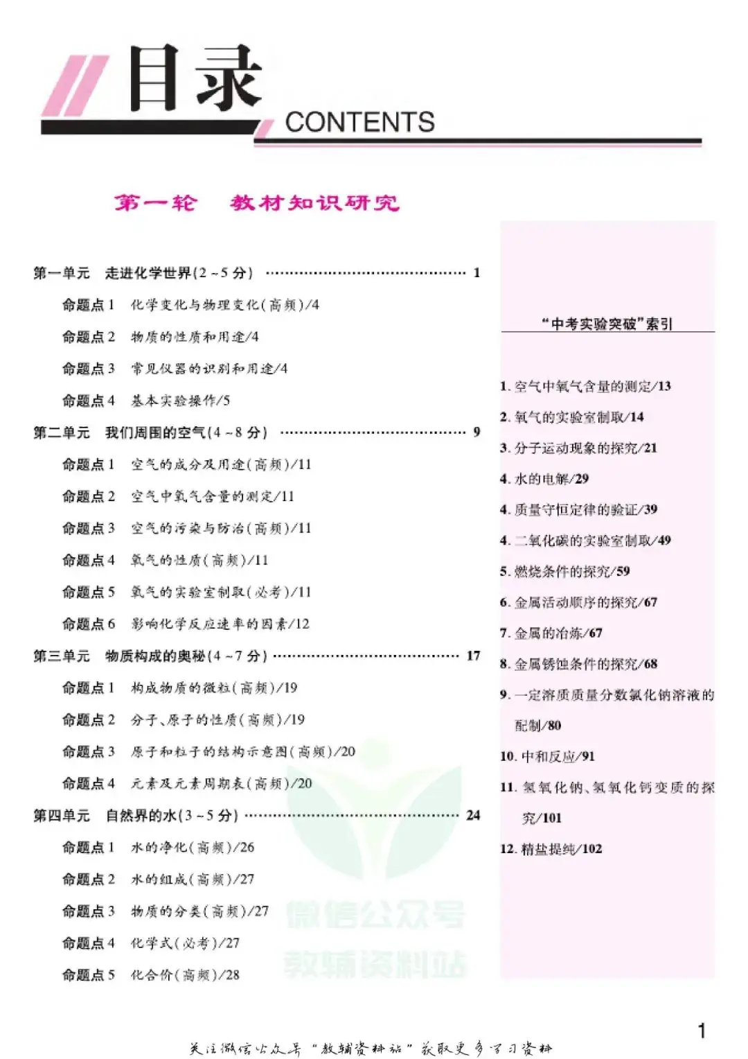 《中考靶向集训》化学河南专用电子版下载 第4张 《中考靶向集训》化学河南专用电子版下载 第4张
