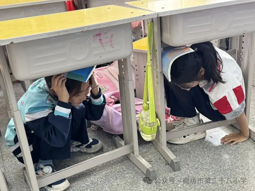 廊坊市第二十八小学开展防震、消防逃生演练活动 第4张 廊坊市第二十八小学开展防震、消防逃生演练活动 第4张