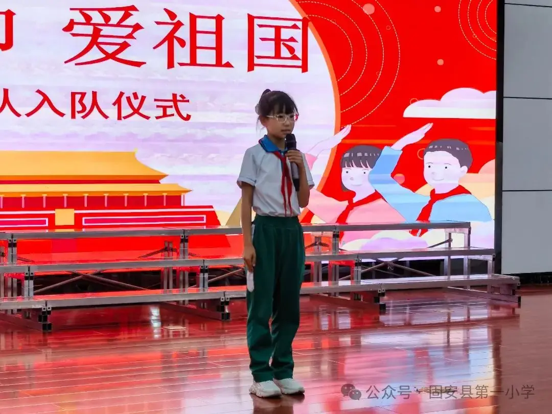 红领巾 爱祖国——固安县第一小学新队员入队仪式-第27张图片-四季读书网