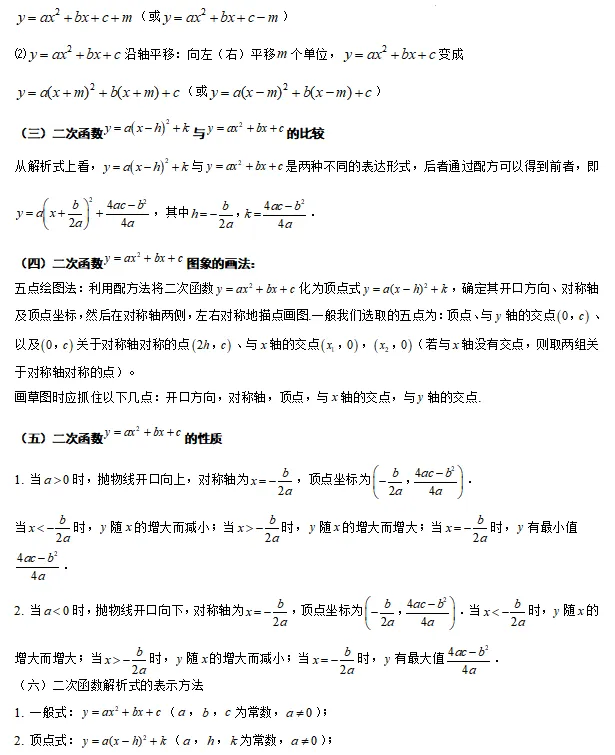 【中考数学】2024年中考数学知识考点梳理(记诵版) 第79张 【中考数学】2024年中考数学知识考点梳理(记诵版) 第79张