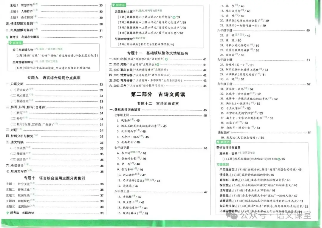 中考语文真题专项训练 第3张 中考语文真题专项训练 第3张
