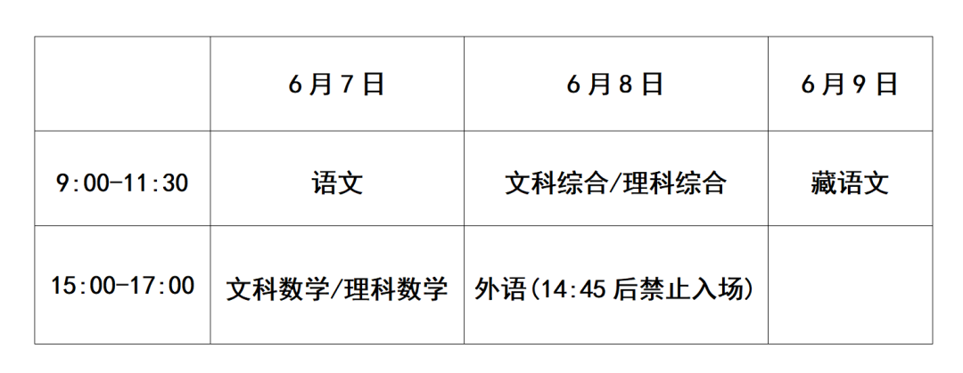 @昌都考区 2024年普通高考考前温馨提示 第1张 @昌都考区 2024年普通高考考前温馨提示 第1张