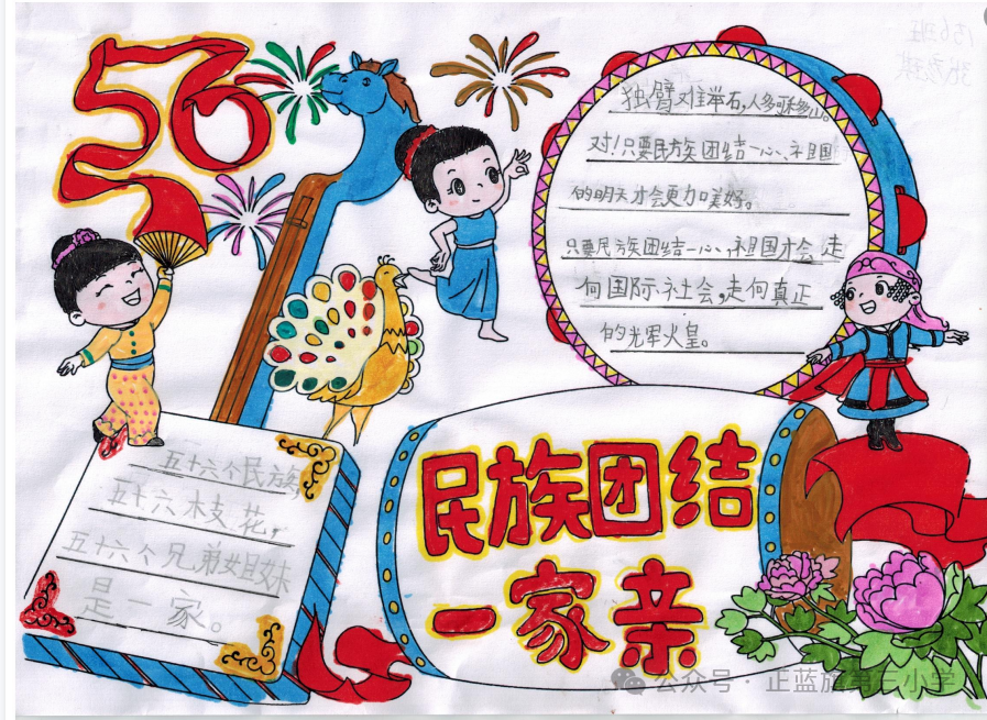【民族政策宣传月】第三小学开展民族团结主题手抄报制作活动 第4张 【民族政策宣传月】第三小学开展民族团结主题手抄报制作活动 第4张