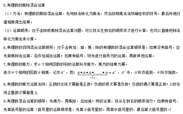 【中考数学】2024年中考数学知识考点梳理(记诵版) 第9张 【中考数学】2024年中考数学知识考点梳理(记诵版) 第9张