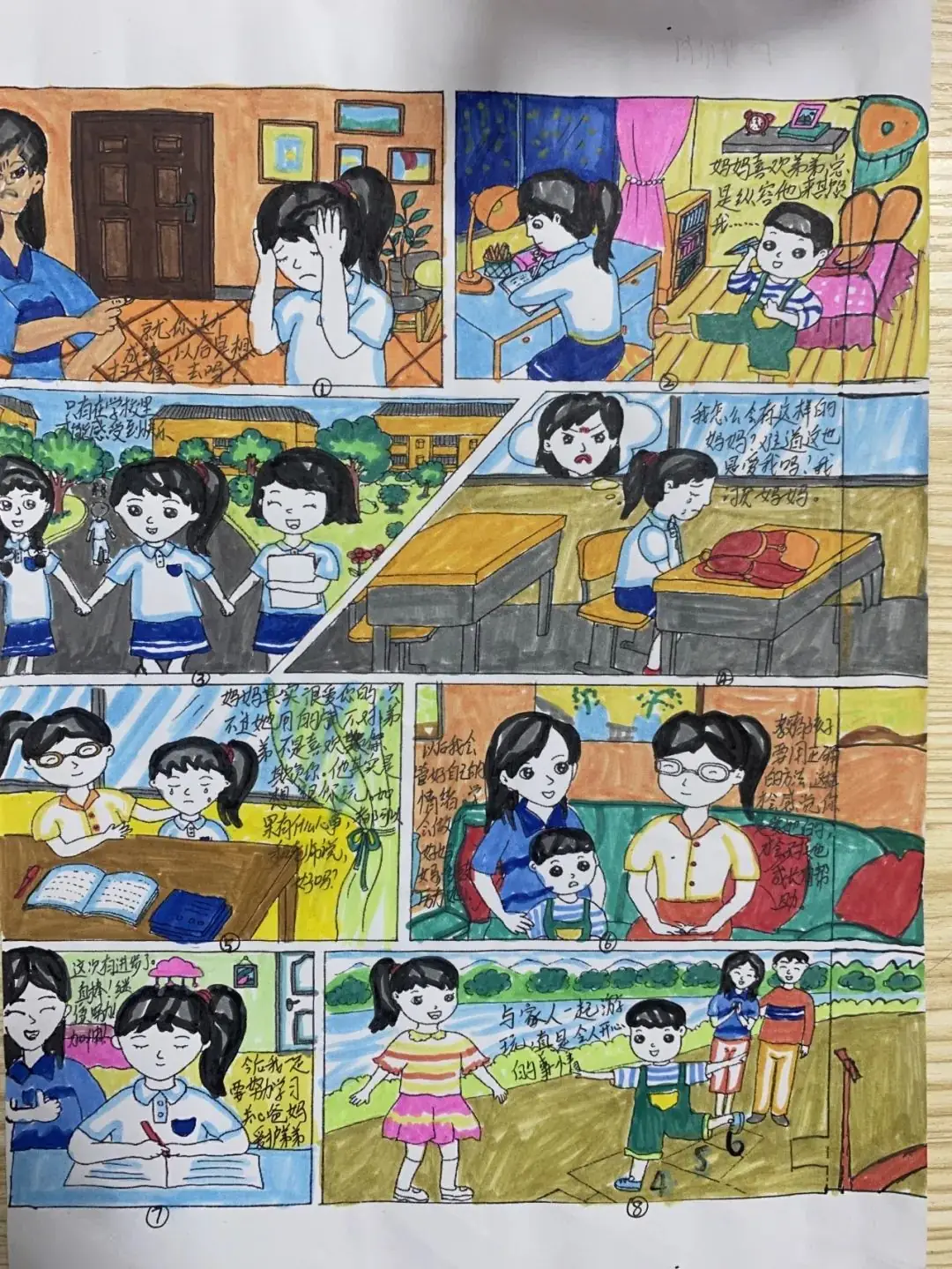 漫画心语 润心成长——西锦小学举行首届心理漫画比赛 第5张 漫画心语 润心成长——西锦小学举行首届心理漫画比赛 第5张
