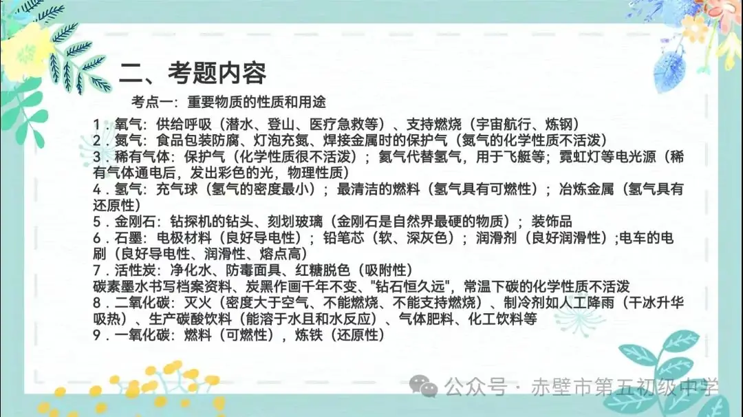 《聚焦中考备考 共话复习策略》赤壁市初中化学备考策略专题分享——化学与生活 第8张