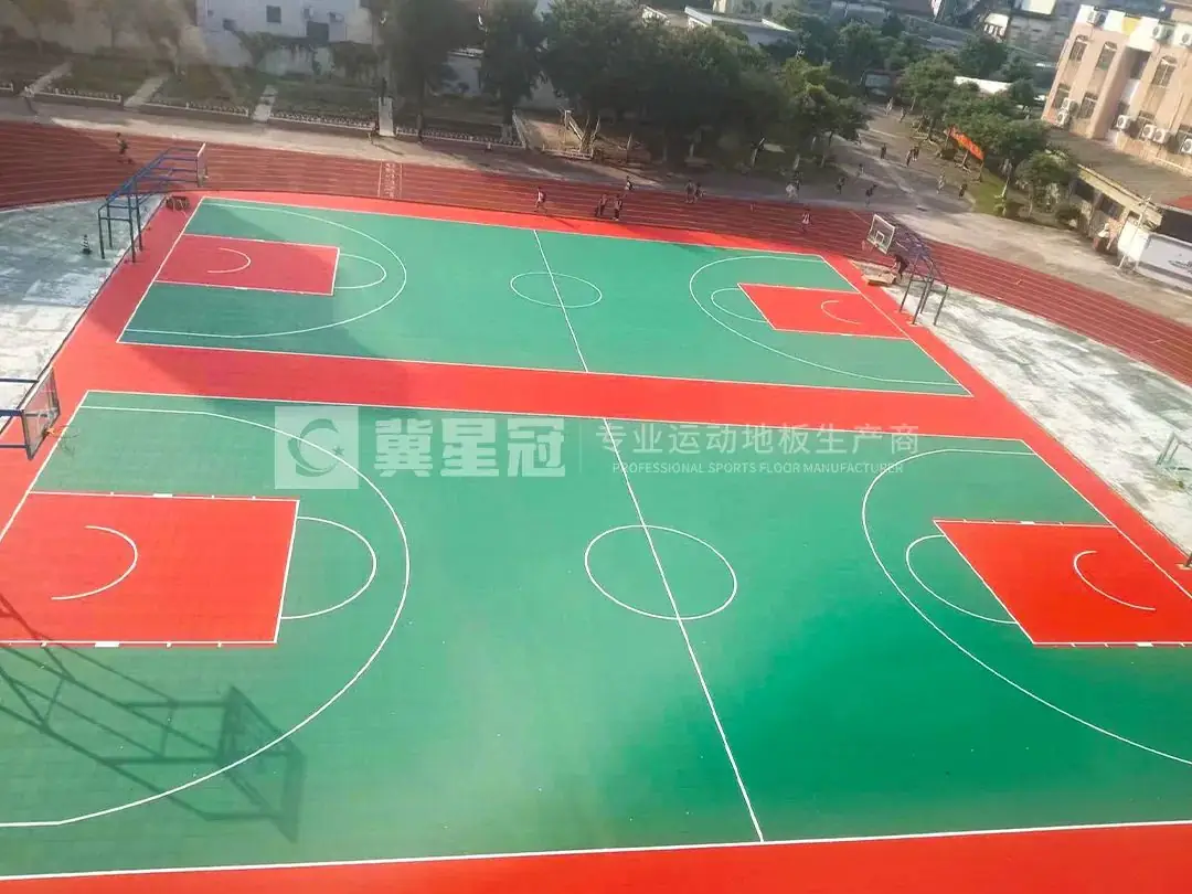 冀星冠助力广州市某小学篮球场焕新升级,打造专业运动空间! 第12张