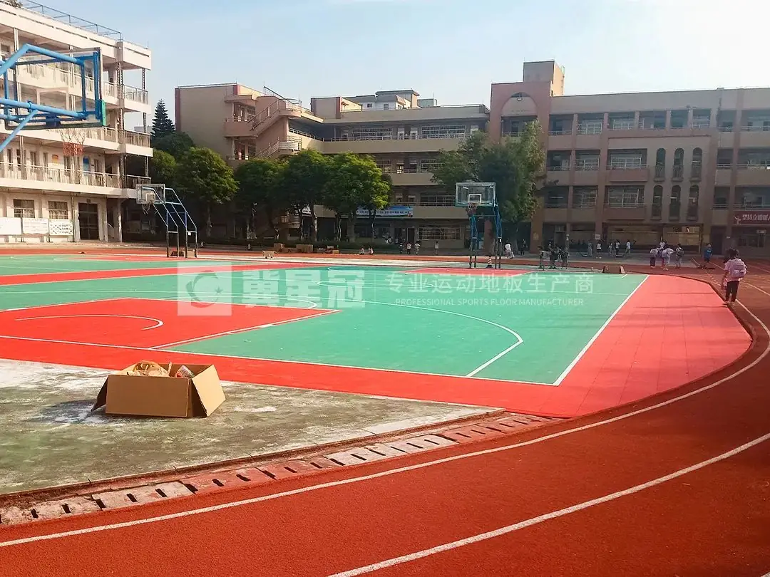 冀星冠助力广州市某小学篮球场焕新升级,打造专业运动空间! 第9张