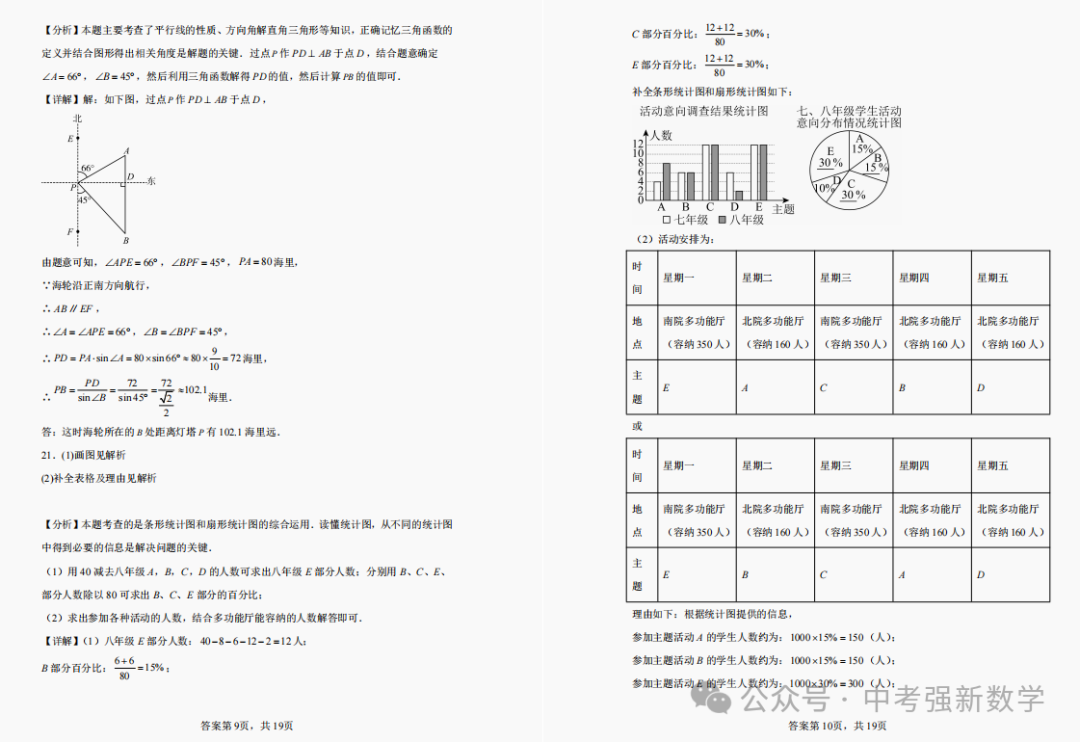 【2024中考二模】2024山东青岛市北区中考二模数学真题(附答案) 第15张