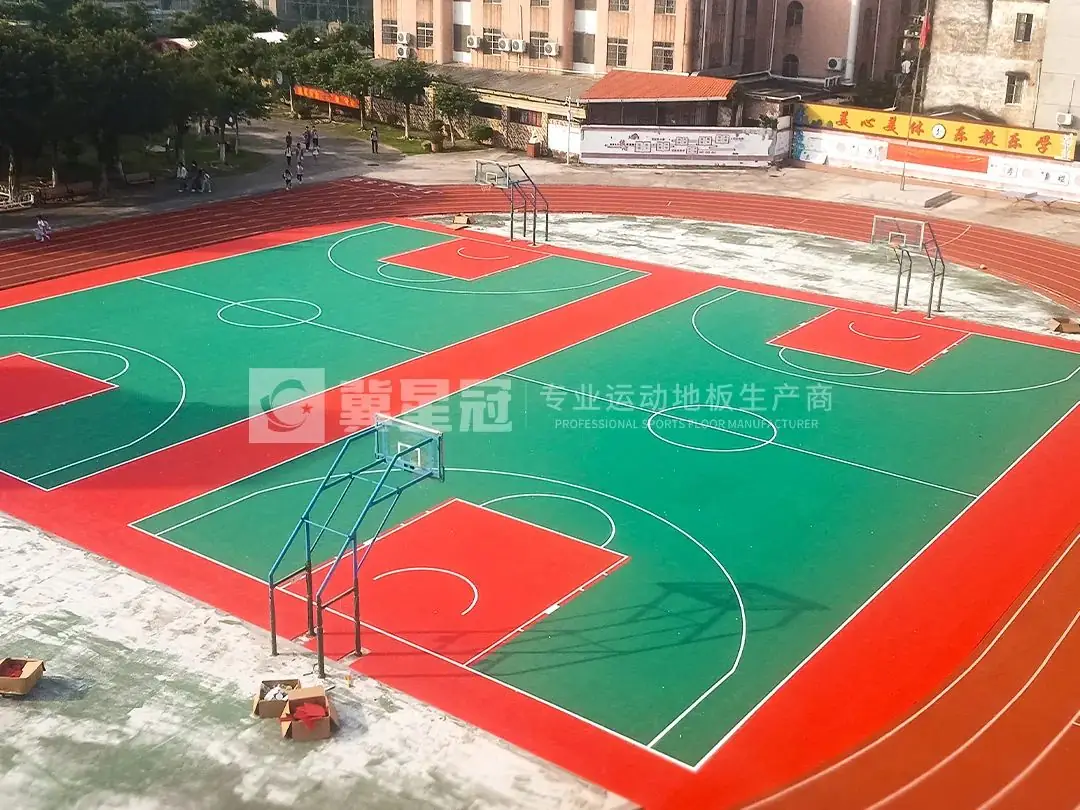 冀星冠助力广州市某小学篮球场焕新升级,打造专业运动空间! 第8张