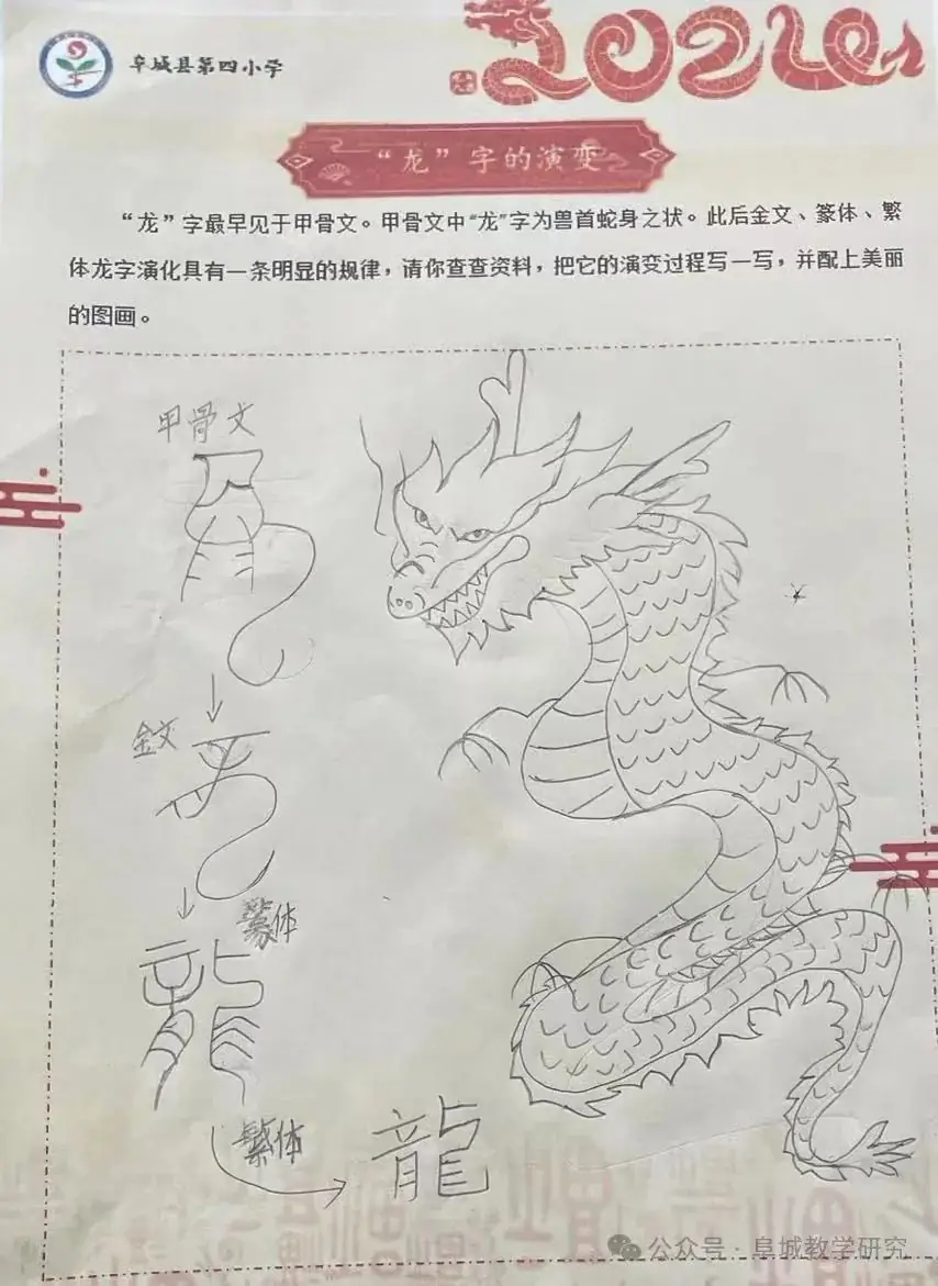 快乐实践,悦享龙年——阜城县第四小学龙年探究实践作业展示(二) 第12张