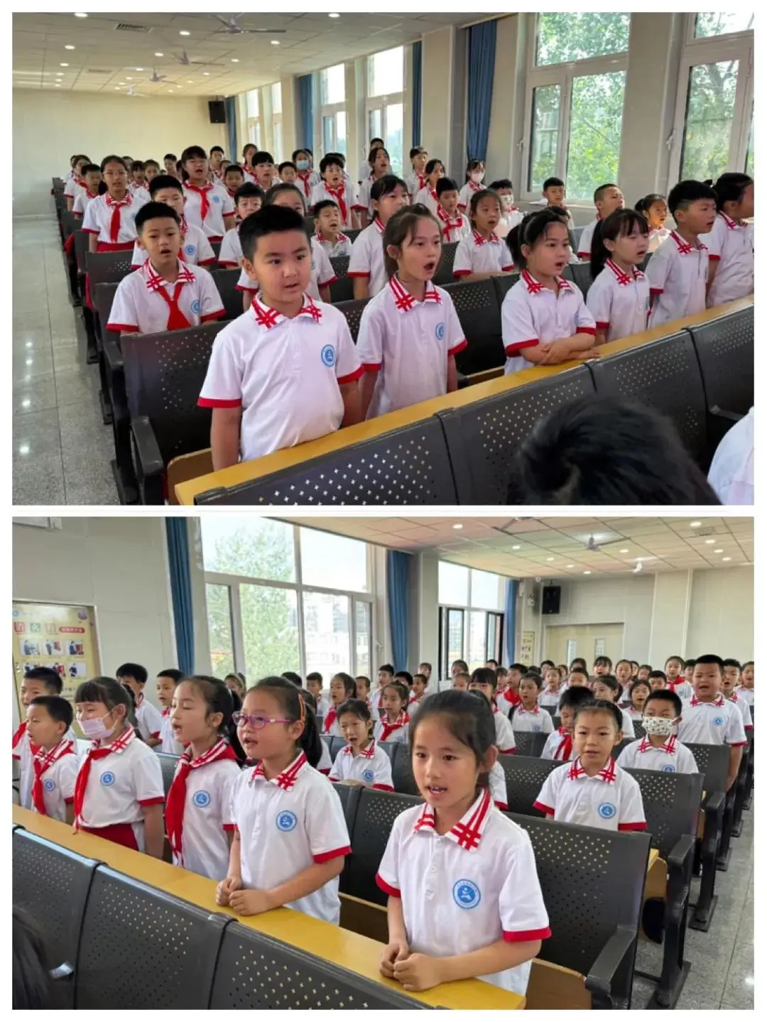 “学习新思想 做好接班人”固安县第二小学一年级第一批新少先队员入队仪式-第5张图片-四季读书网 “学习新思想 做好接班人”固安县第二小学一年级第一批新少先队员入队仪式-第5张图片-四季读书网