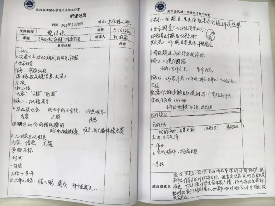 凤阳县沈珺小学语文名师工作室参加凤阳县“聚焦关键问题 共研复习策略”六年级语文复习研讨活动 第45张