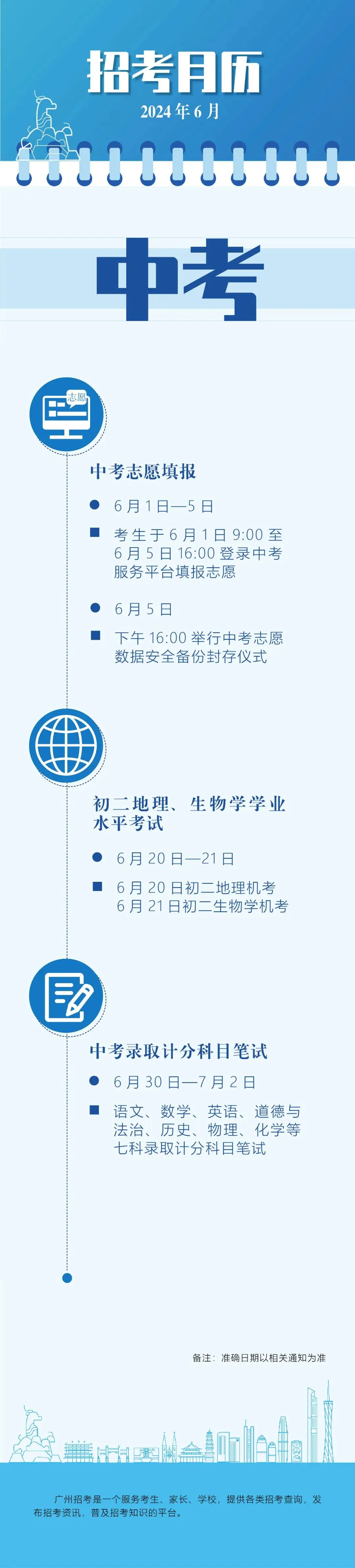 中考 | 广州中考将于6月30日至7月2日举行 第2张