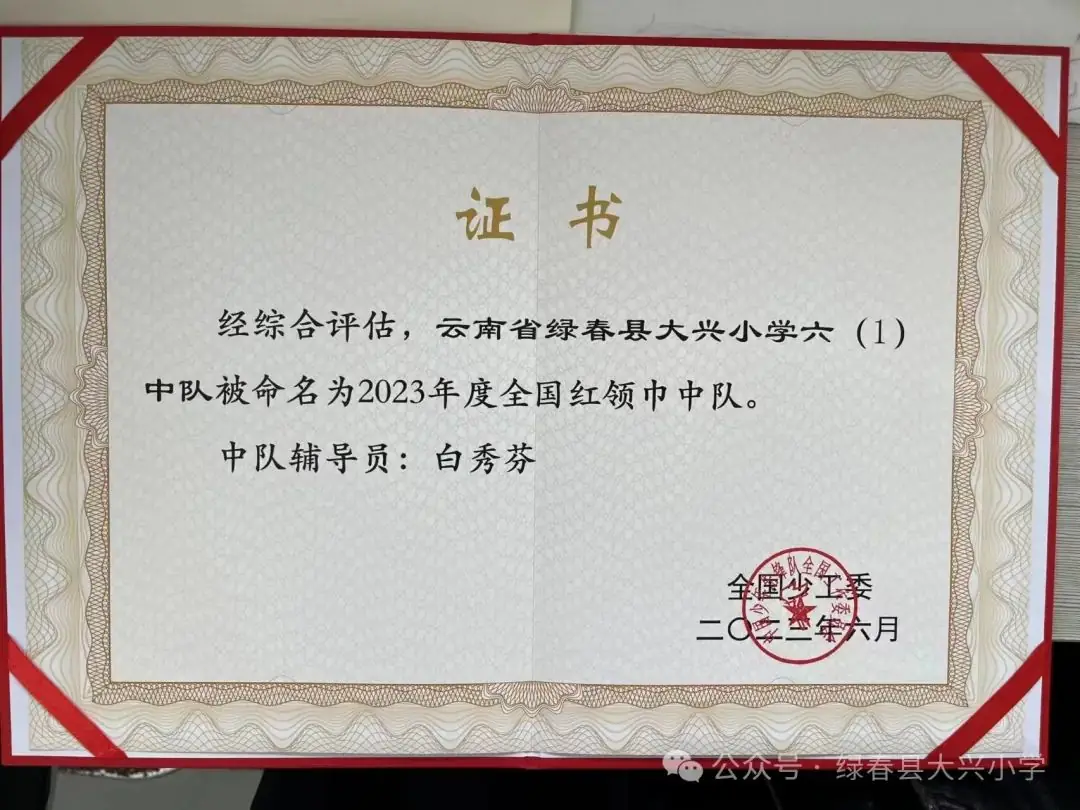 绿春县大兴小学教育集团2024年“红领巾爱祖国”六·一庆祝活动 第30张 绿春县大兴小学教育集团2024年“红领巾爱祖国”六·一庆祝活动 第30张