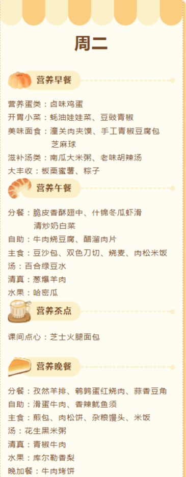 儒风美味丨济宁孔子学校(小学),第十五周菜单出炉! (6.3—6.7) 第8张 儒风美味丨济宁孔子学校(小学),第十五周菜单出炉! (6.3—6.7) 第8张