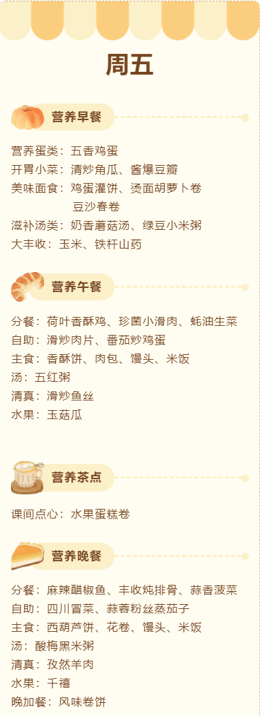 儒风美味丨济宁孔子学校(小学),第十五周菜单出炉! (6.3—6.7) 第11张 儒风美味丨济宁孔子学校(小学),第十五周菜单出炉! (6.3—6.7) 第11张