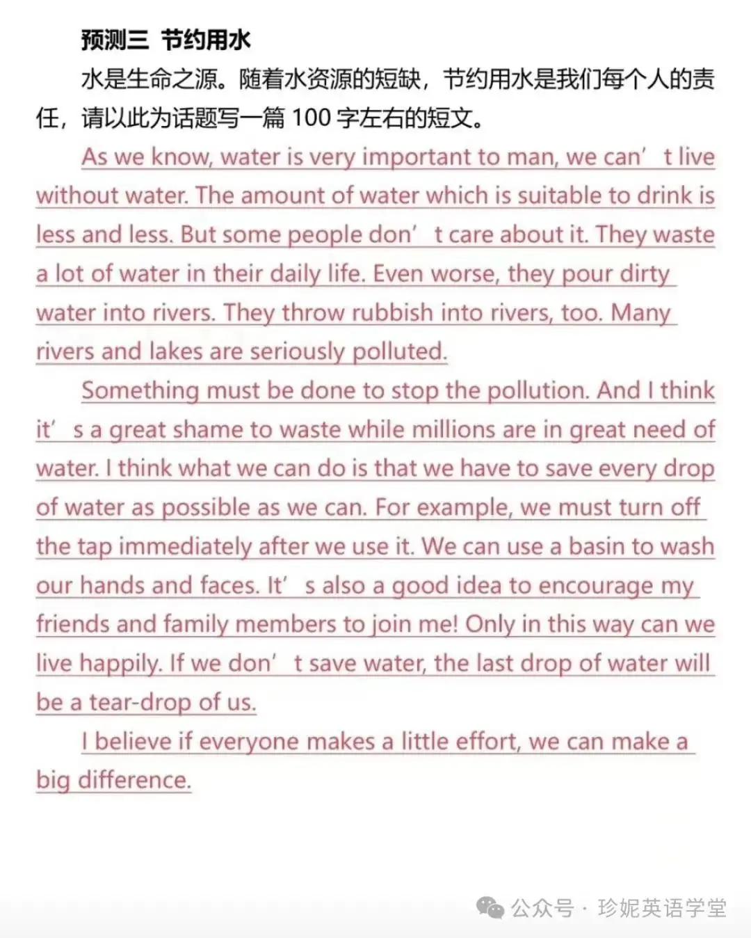2024中考英语作文预测15篇参考!快背 第10张