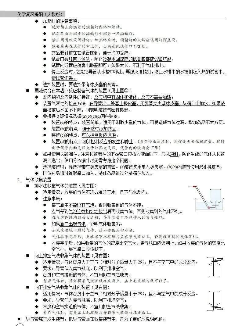 中考化学 | 中考化学各单元详细考点及专题考点梳理,复习必备 第12张 中考化学 | 中考化学各单元详细考点及专题考点梳理,复习必备 第12张