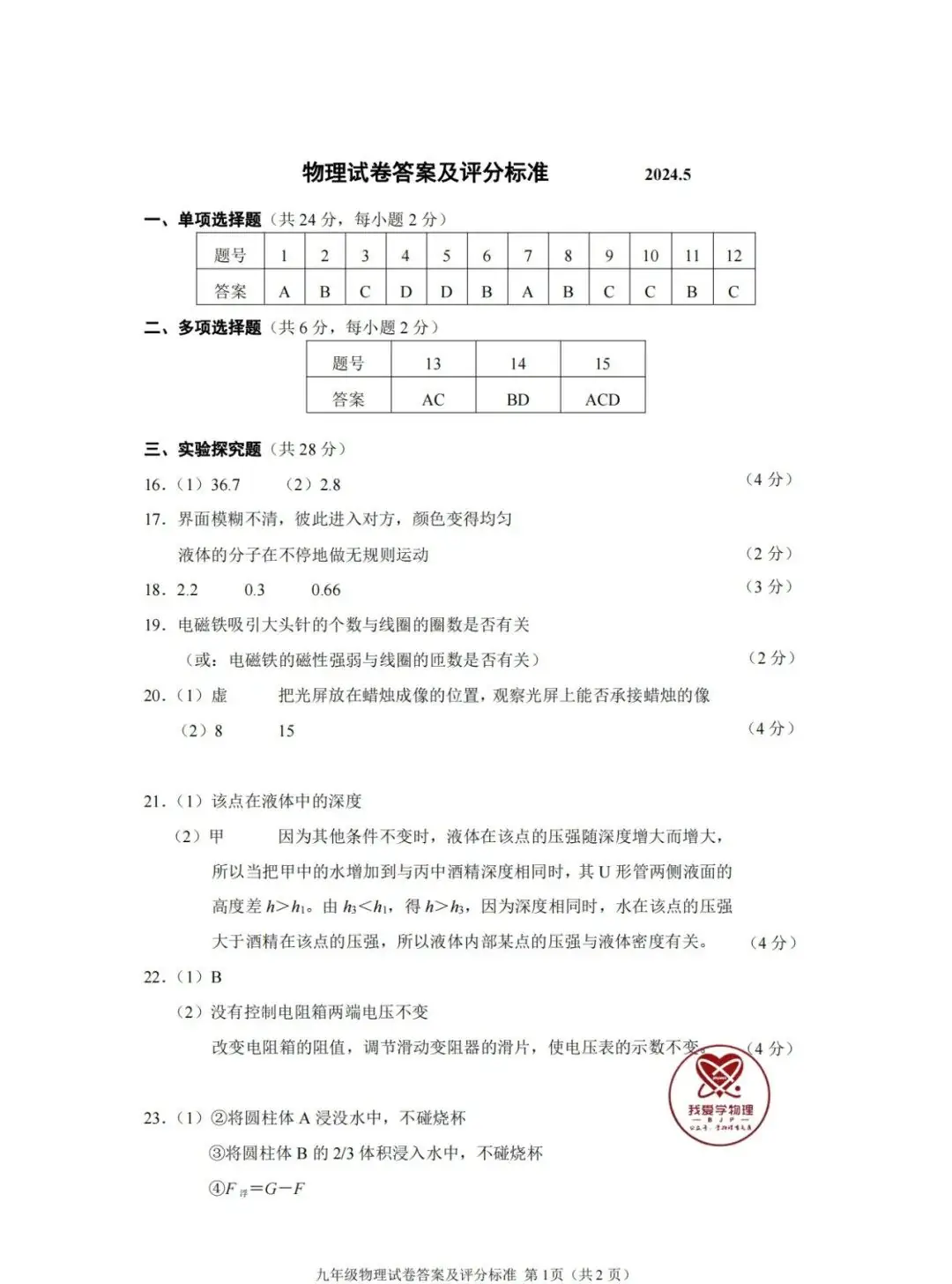 【中考】2024年中考考前必做的10套模拟卷(101页)——文末点赞,再下载~ 第19张 【中考】2024年中考考前必做的10套模拟卷(101页)——文末点赞,再下载~ 第19张
