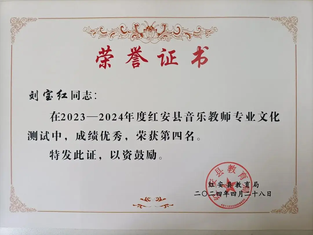 喜报丨红安县列宁小学教师喜获多项荣誉 第28张