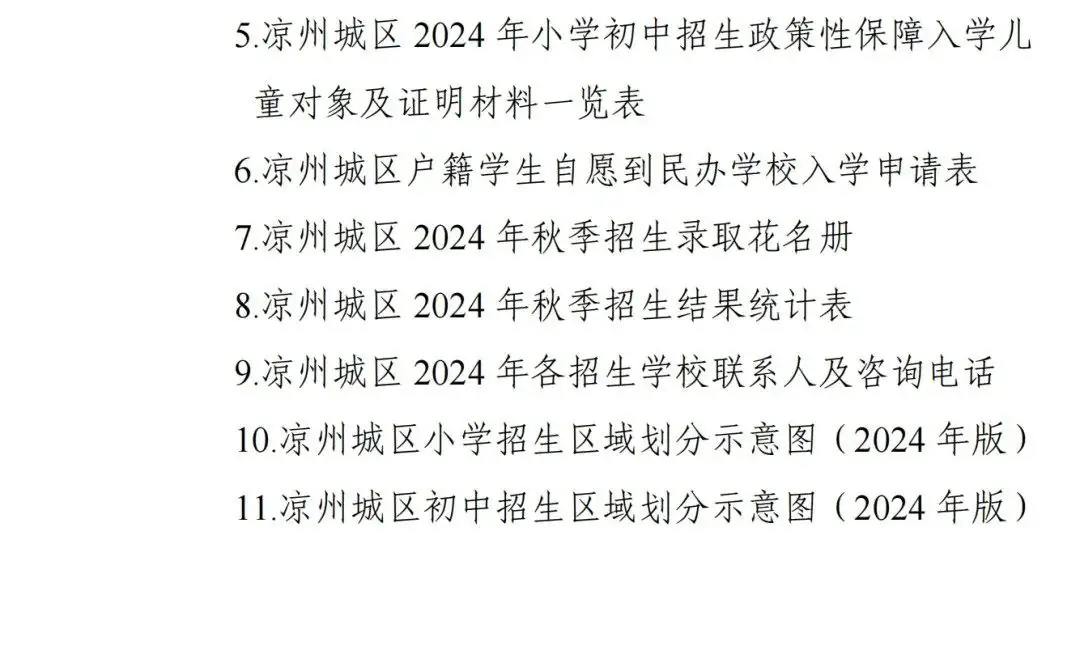 凉州城区2024年小学初中招生工作方案!附学区划分图 第19张 凉州城区2024年小学初中招生工作方案!附学区划分图 第19张