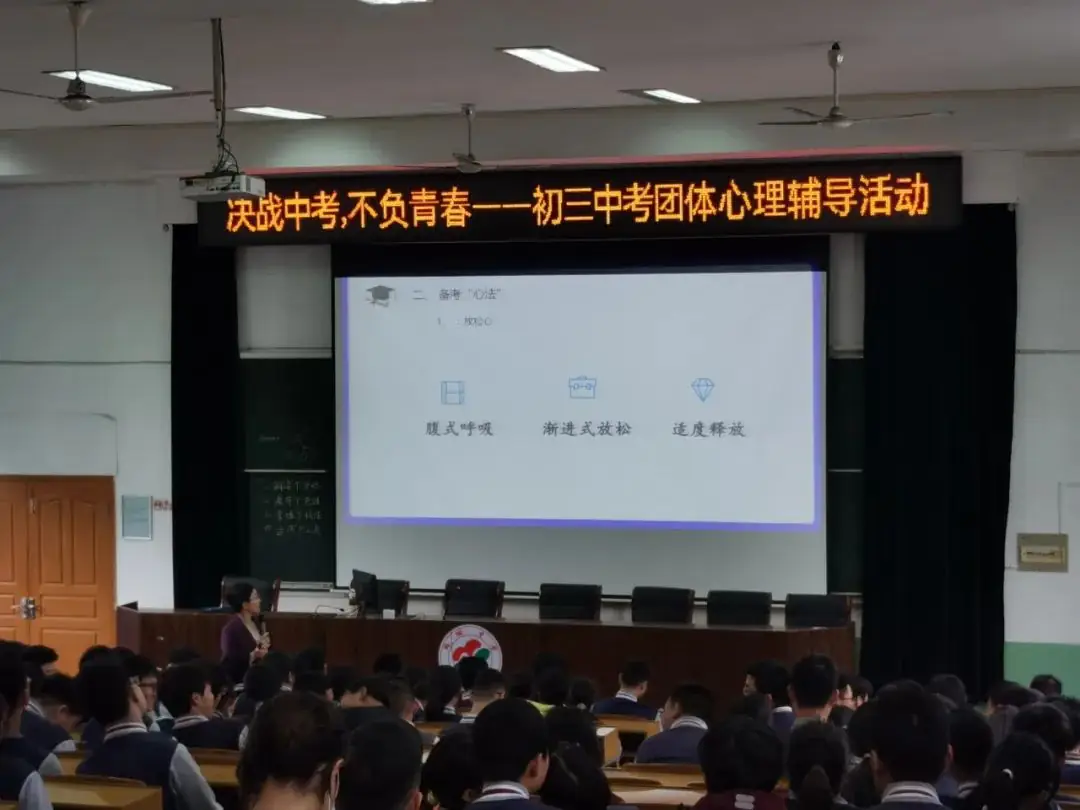 决战中考,不负青春——梅堰中学中考前团体心理辅导讲座 第8张 决战中考,不负青春——梅堰中学中考前团体心理辅导讲座 第8张
