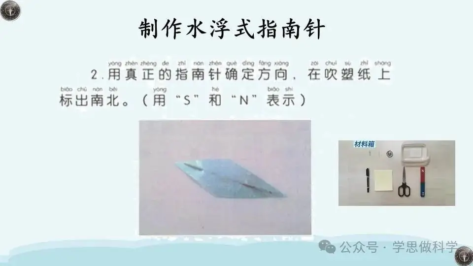 1.5做一个指南针(小学科学教科版二年级下册课件) 第8张 1.5做一个指南针(小学科学教科版二年级下册课件) 第8张