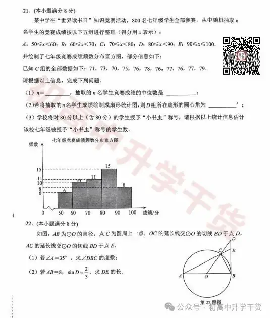 2024年济南天桥区中考三模各科试题+参考答案 | PDF下载版 第13张 2024年济南天桥区中考三模各科试题+参考答案 | PDF下载版 第13张